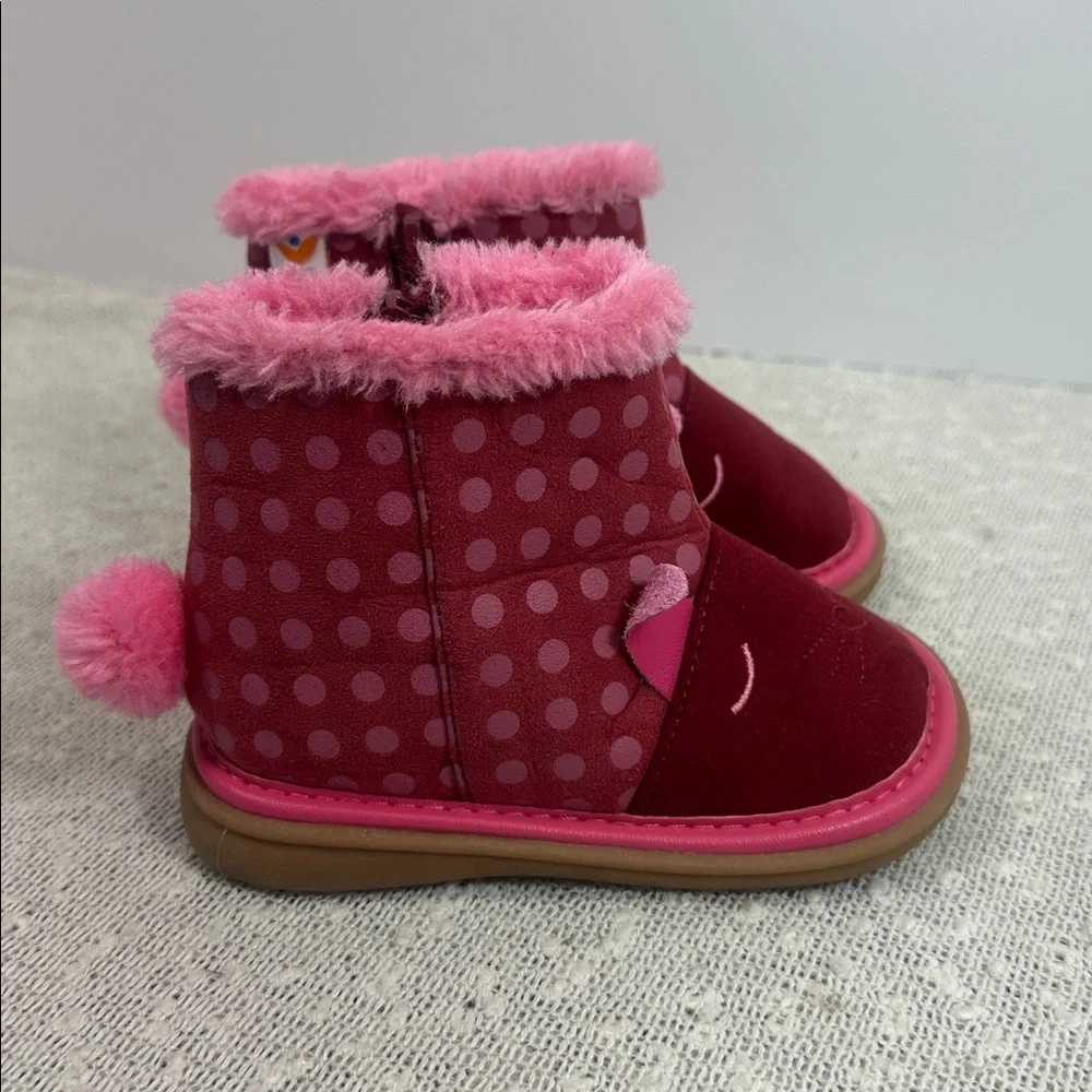 MOOSHU TRAINERS Ellexi Bunny Boot Toddler Size 6 Squeaky Shoes NEW